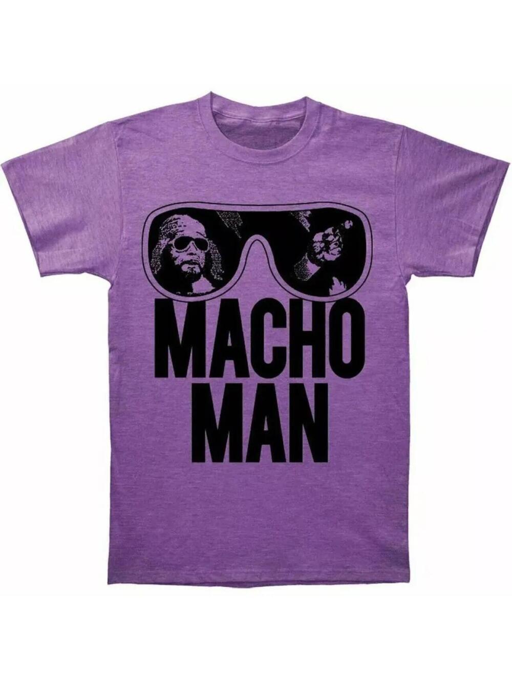 Macho Man Randy Savage Old School Purple T-shirt - S